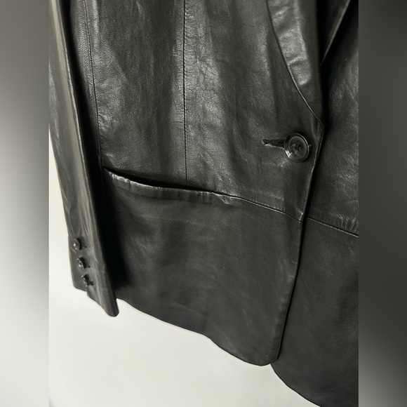 Vince. 100% leather blazer style jacket 6 - Picture 3 of 4